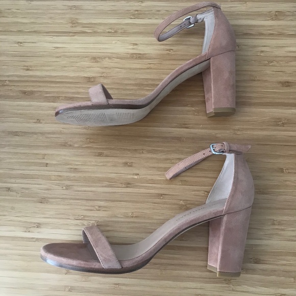 Stuart Weitzman Ankle Strap Sandal Nude Pink - Picture 4 of 12